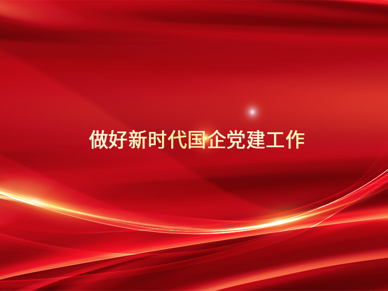 做好新时代国企党建工作